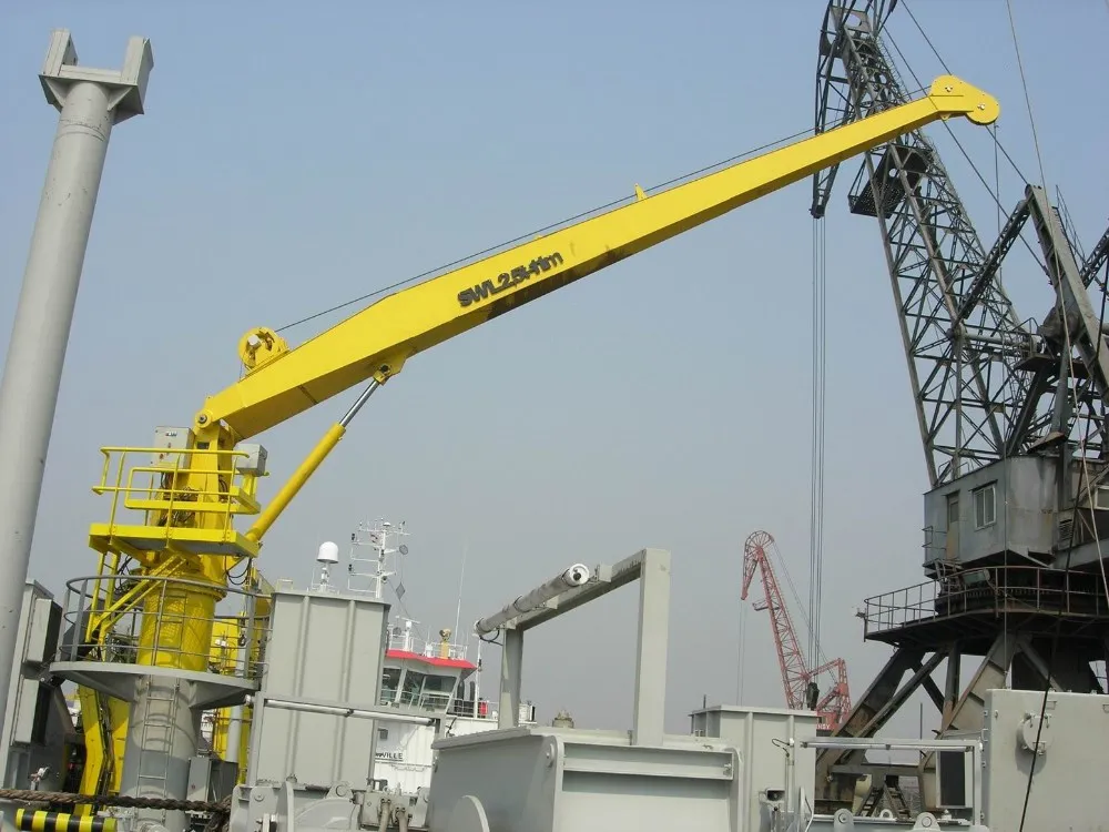 Telescopic Boom Ship Used Marine Deck Crane