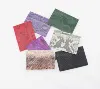 Slim genuine leather snake skin python card holder