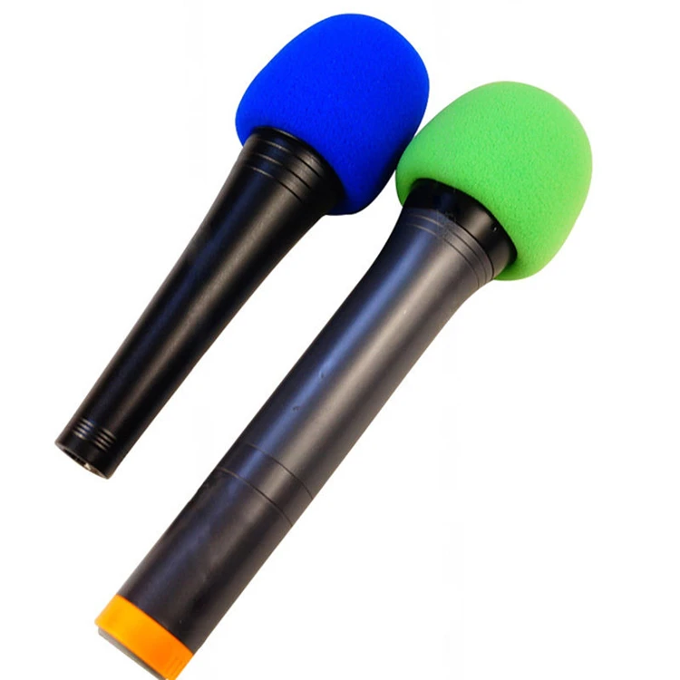 Professional Print Logo Mic Foam Cover Custom Sponge Microphone Foam