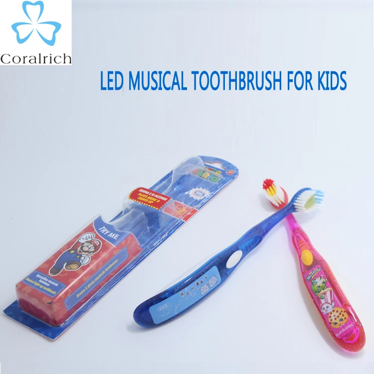 New Kid's Tooth Brush Musical And Flashing Led Children Toothbrush With