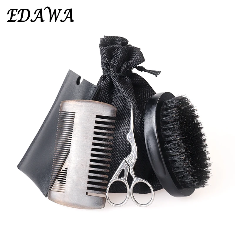 

Popular item cheap natural beard grooming kit, Black