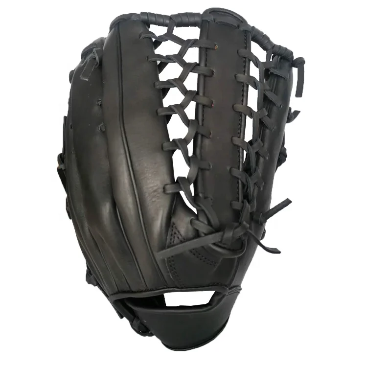 

Wholesale Cheaper Custom Professional PVC Leather Baseball Glove Softball Gloves, Black