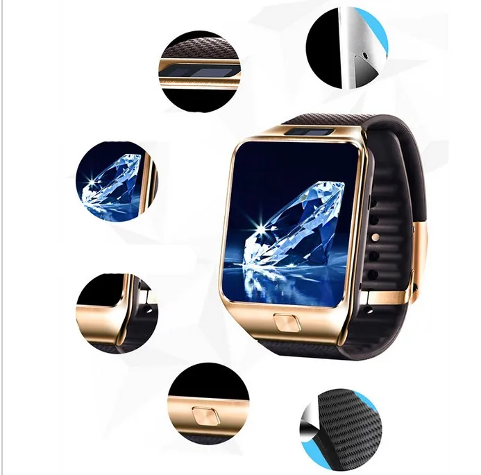 
Hot sale bluetooth Black Silver Gold White color smartwatch dz09 PK a1 smart watch gt08 
