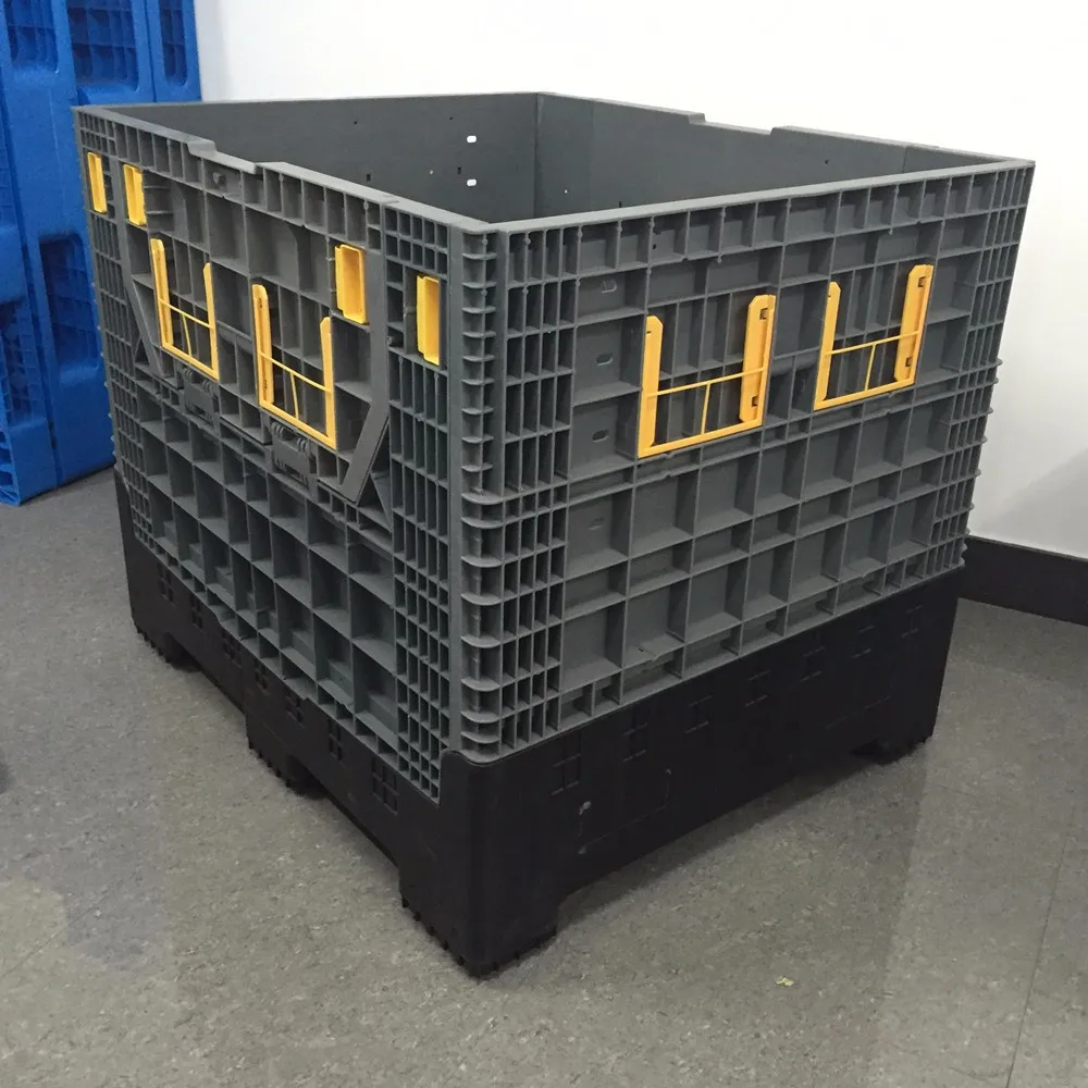 1200x1000x1000mm Plastic Collapsible Bin Foldable Plastic Crate On Forklift Buy Plastic