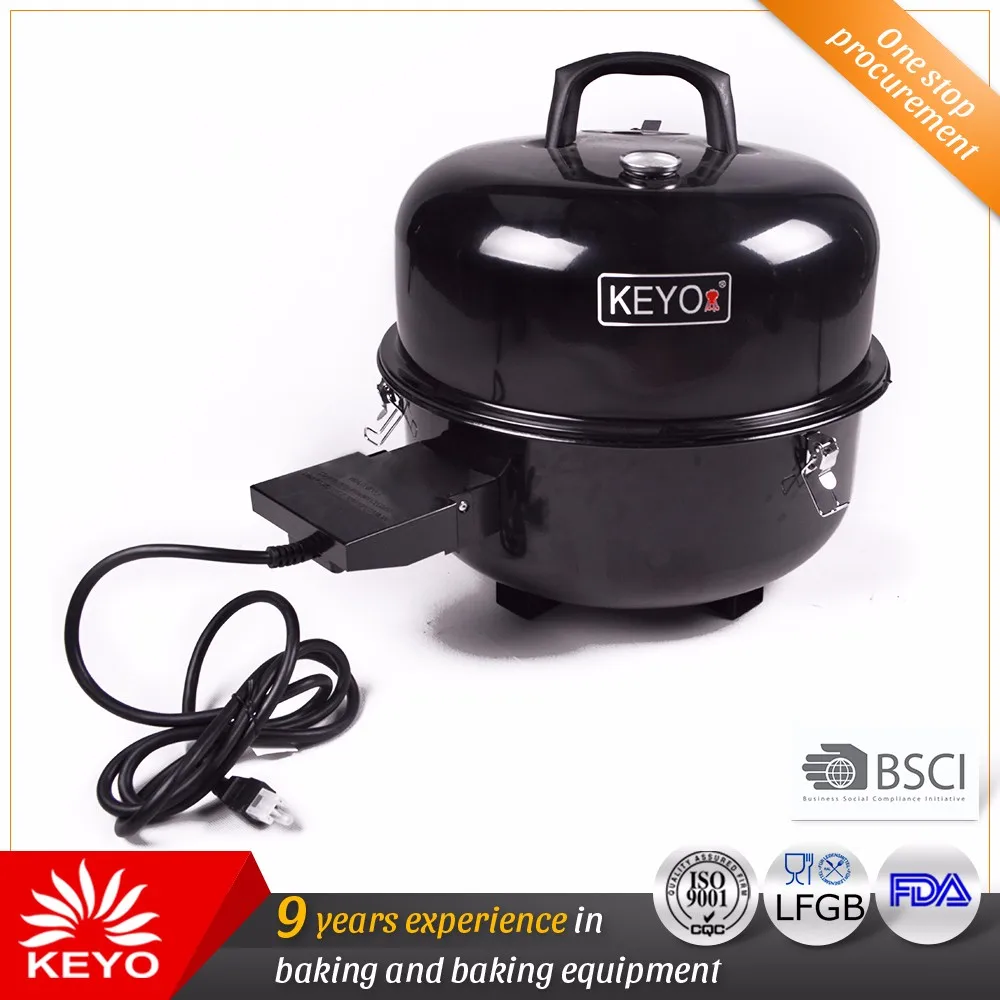 Vertical Home Used Barrel Shaped Portable Bbq Electric Barbecue Grill Bbq Mini Electric Smoker