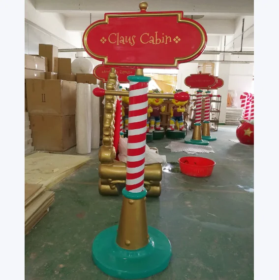 Christmas Display Board Decoration Christmas Signboard Santa