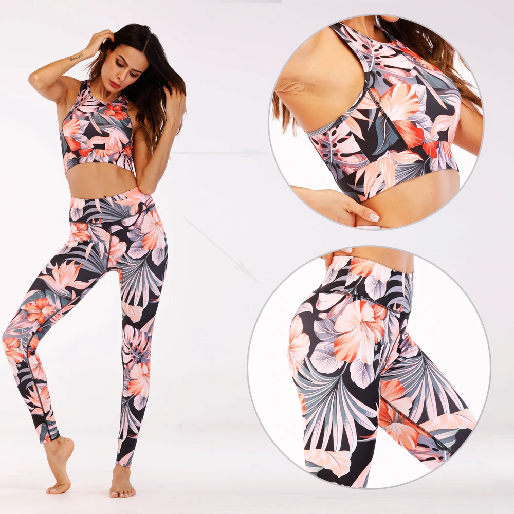 
Ladies Sexy Yoga Wear Clothing Set Wholesale Fitness Athletic Women Sports Wear 