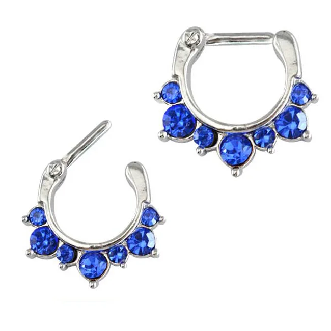

Many Color Choices Cubic Zirconia 8mm Septum Piercing, Color as the pictures or as your requirement