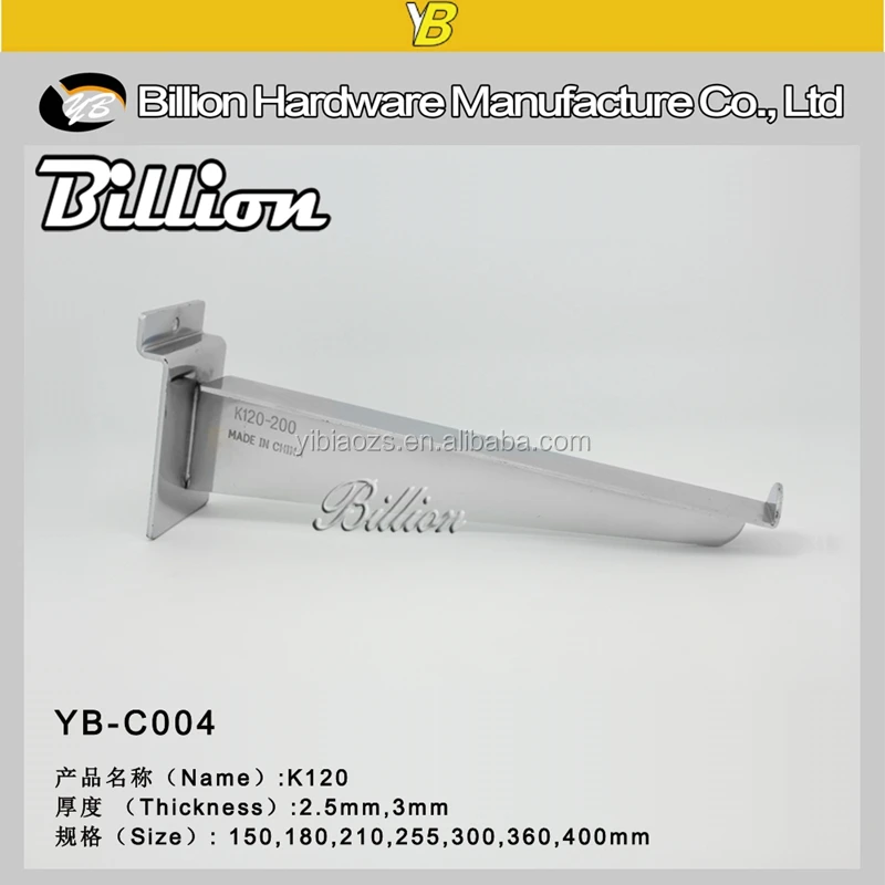 Good Sell Fashion Factory Metal Hanging Shelf Bracket For Glass Chrome