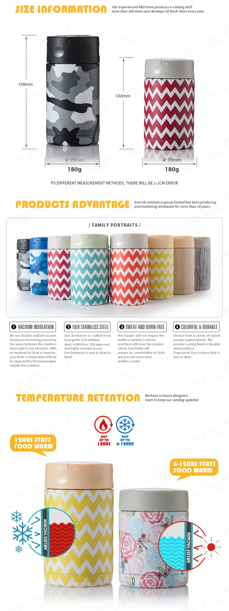 13725 Stackable Thermos Food Storage Warmer Container With Lid Buy Thermos Food Warmer