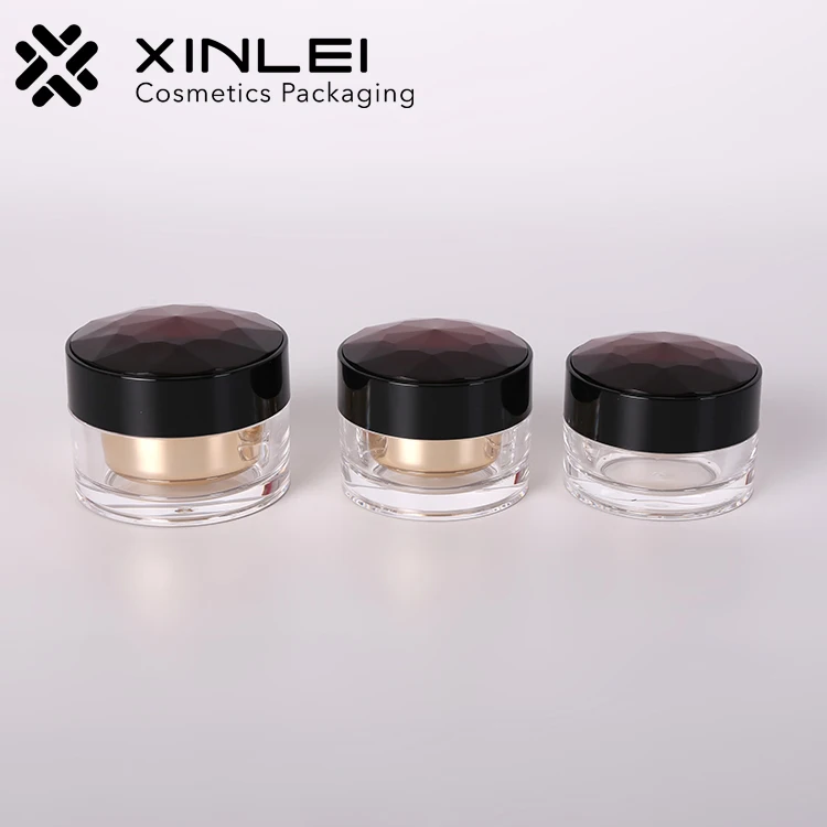 
Double wall PLASTIC jar cosmetic 15 gram 30 gram 50 gram 