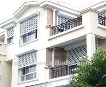 Guangzhou electric roller shutter windows, new iron grill window door designs