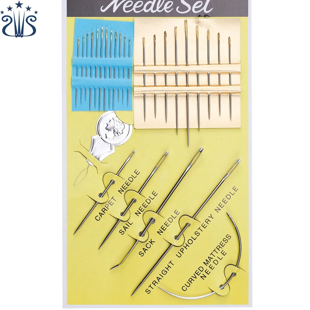 

27PCS/pack Upholstery Hand Worker Repair Needles Patching Stitching DIY Embroidery Craft Carpet Leather Curved Canvas Home Tool, Sliver