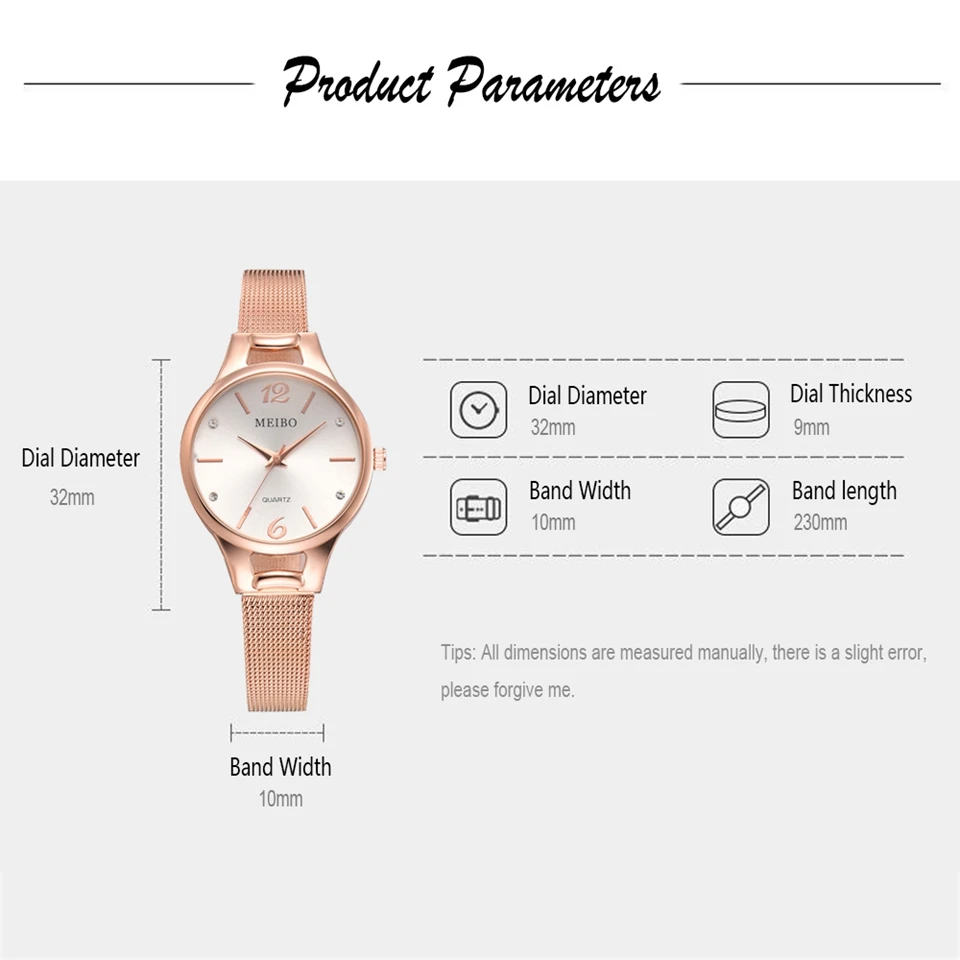 
Women Wrist Watch Luxury Ladies Dress Bracelet Quartz Watches For Women Simple Rose Gold Creative 2018 Gift Relogio Feminino 