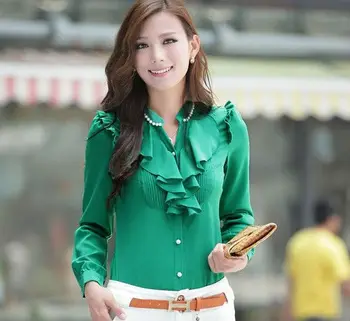 green dress shirt womens
