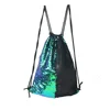 Foreign trade new mermaid sequin sports bag Drawstring backpack Outdoor backpack wholesale