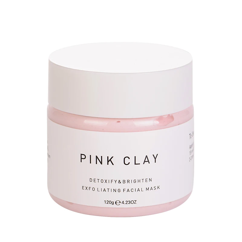 Private Label Facial Pink Rose Clay Mud Mask Korea