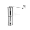 Double Windows Manual Coffee Grinder with Conical Burr Hand Bean Mill with Adjustable Settings for Espresso Stainless Steel