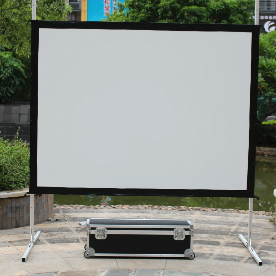 

120 inch cinema screen price office equipment fast fold projector screen