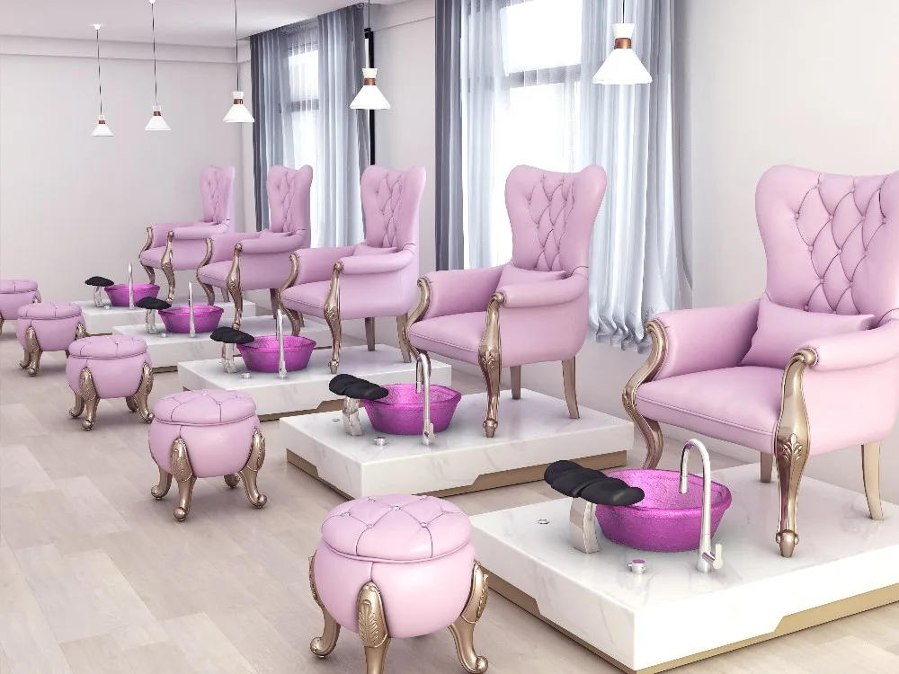 Hot Sale Pink Manicure Table Unit As Sale Buy Manicure Table,Pink