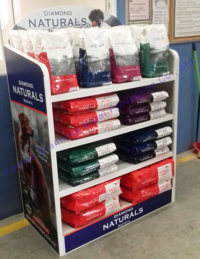 Floor Standing Metal Dog Food Display Shelf Rack Buy Dog Food Display