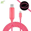 [ON SALE] 2019 hot sale led usb cable, flashing usb car charger for lightning, colorful led cable