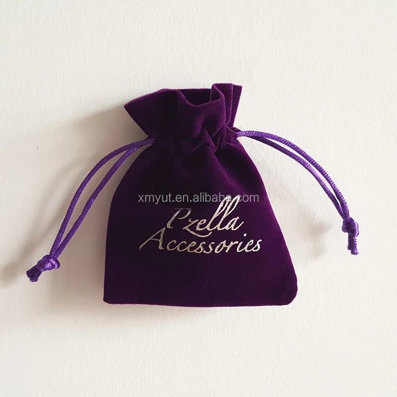 Custom Velvet Jewelry Bag/jewelry Pouch with logo