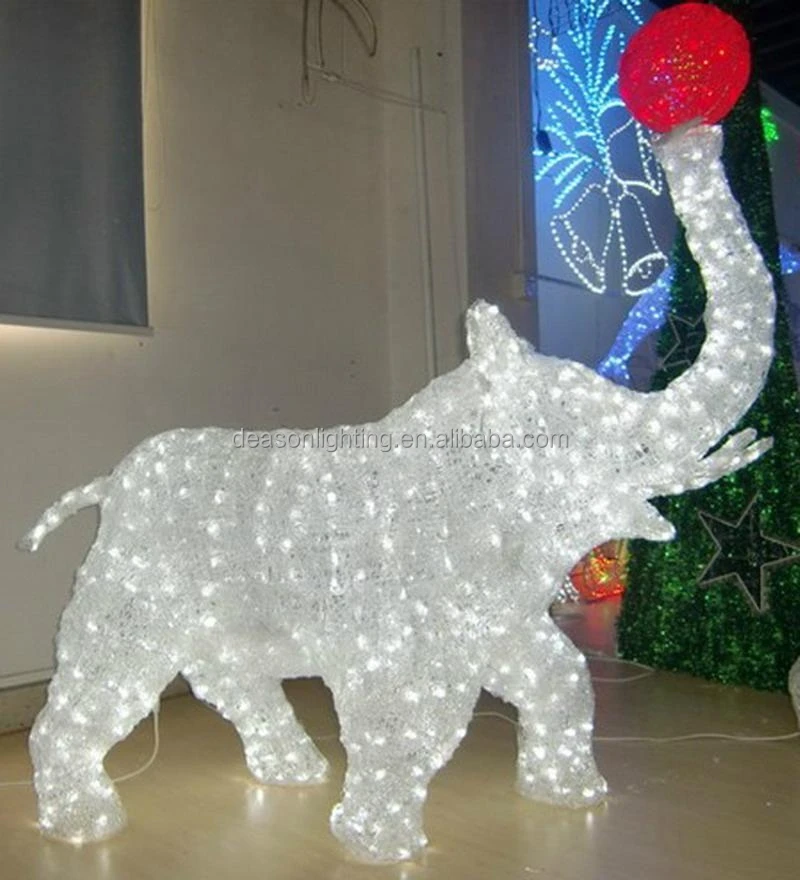 Christmas Lighted Elephant For Outdoor Decoration Buy Outdoor