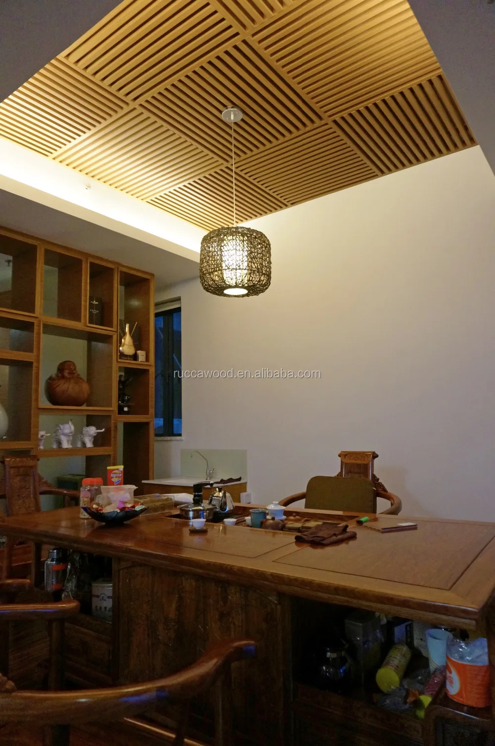 Foshan rucca wpc holz kunststoff composite decke design für die ...