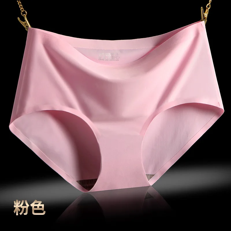 NK013  Special design super Soft c string underwear for women Beautiful Seamless  ice silk panties girl