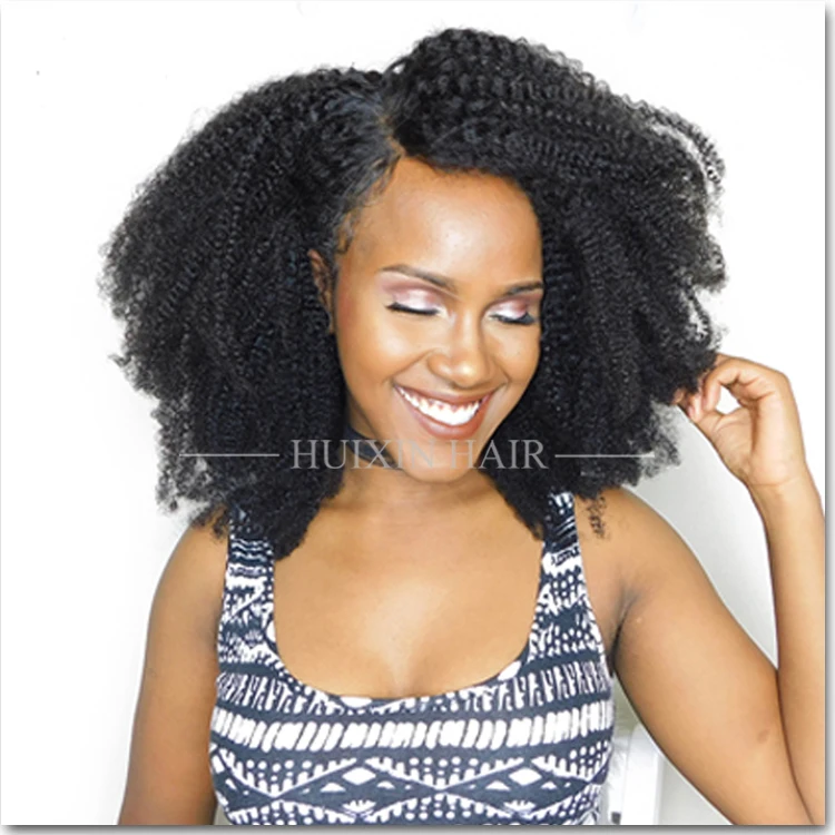 Exotic Curly 4b Curly Mongolian Afro Kinky Curly Style Human Hair