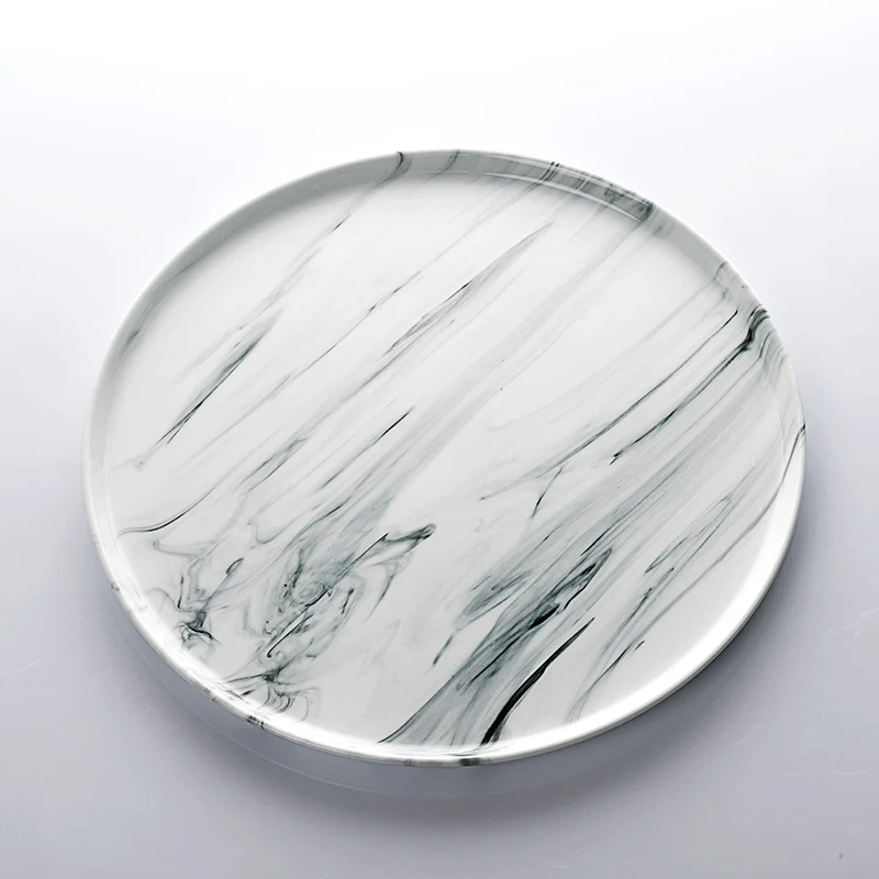 

Wholesale Ceramic Porcelain Restaurant Catering Hotel Used Cheap Antique Marble Plate, Picture
