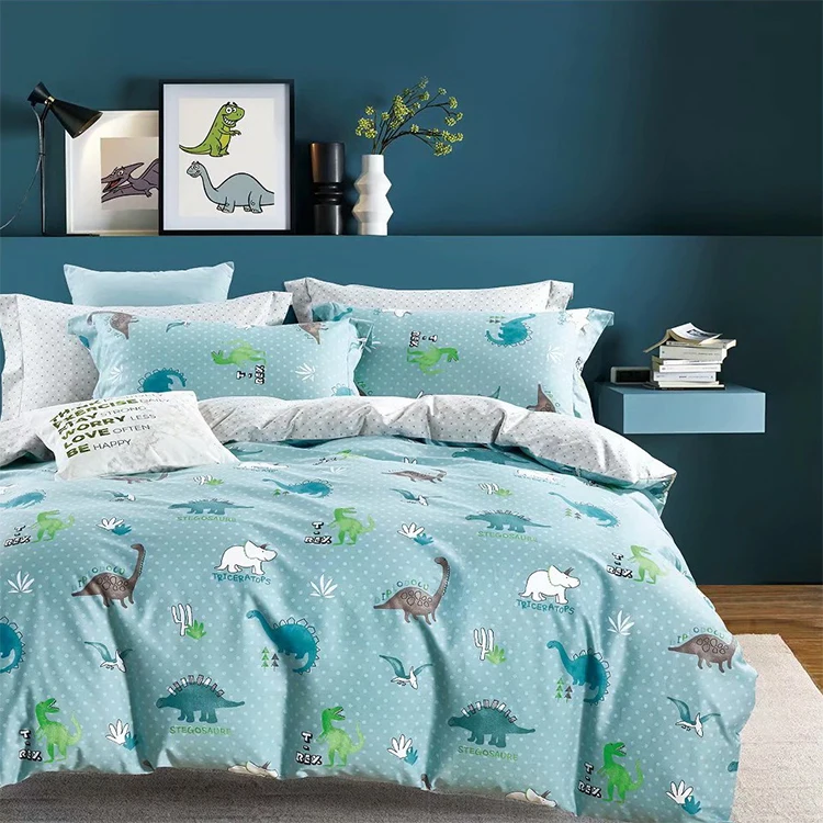 cotton dinosaur bedding
