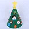 2019 new design 3D DIY felt Christmas tree set for kids gift