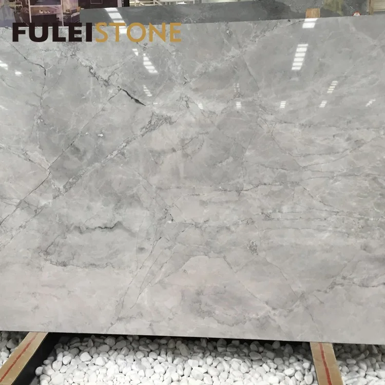Polished Cheap Price Super White Grey Quartzite Granite Marble