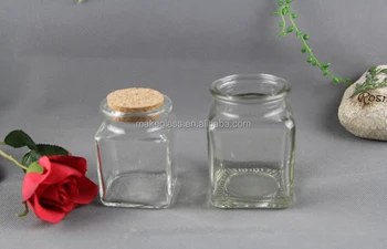 small glass spice jars