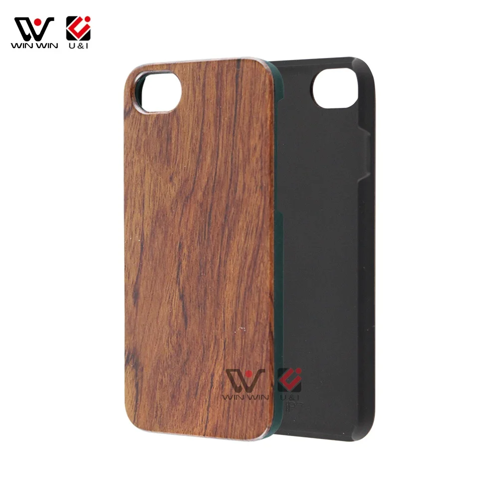 Hot Sale Eco-friendly Natural Blank Wood DIY TPU Mobile Phone Case For iPhone 7