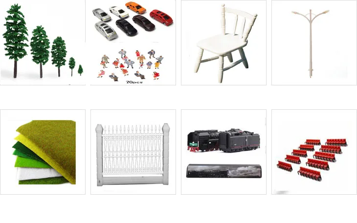 HO scale model street lights