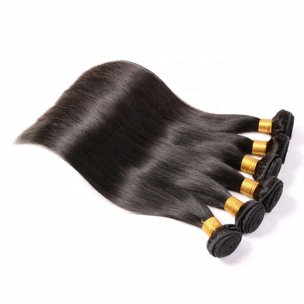 

Buy Wholesale Fast Shipping Cheap Online Virgin Silky Straight Brazilian Human Hair Weave Bundles, Natural color #1b
