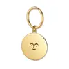 Stainless Steel Face Design Key Chin For Men Women