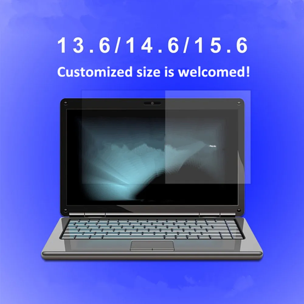 

Matte Frosted Anti-glare Anti Blue Ray Laptop Tempered Glass Screen Protector, 13.6/14.6"/15.6"/ 17.6" Laptop Screen Guard, Hd transparent