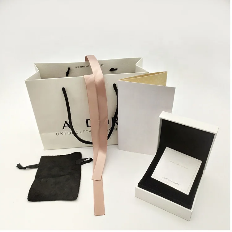 

wholesale good quality custom logo jewelry for pandora box, White