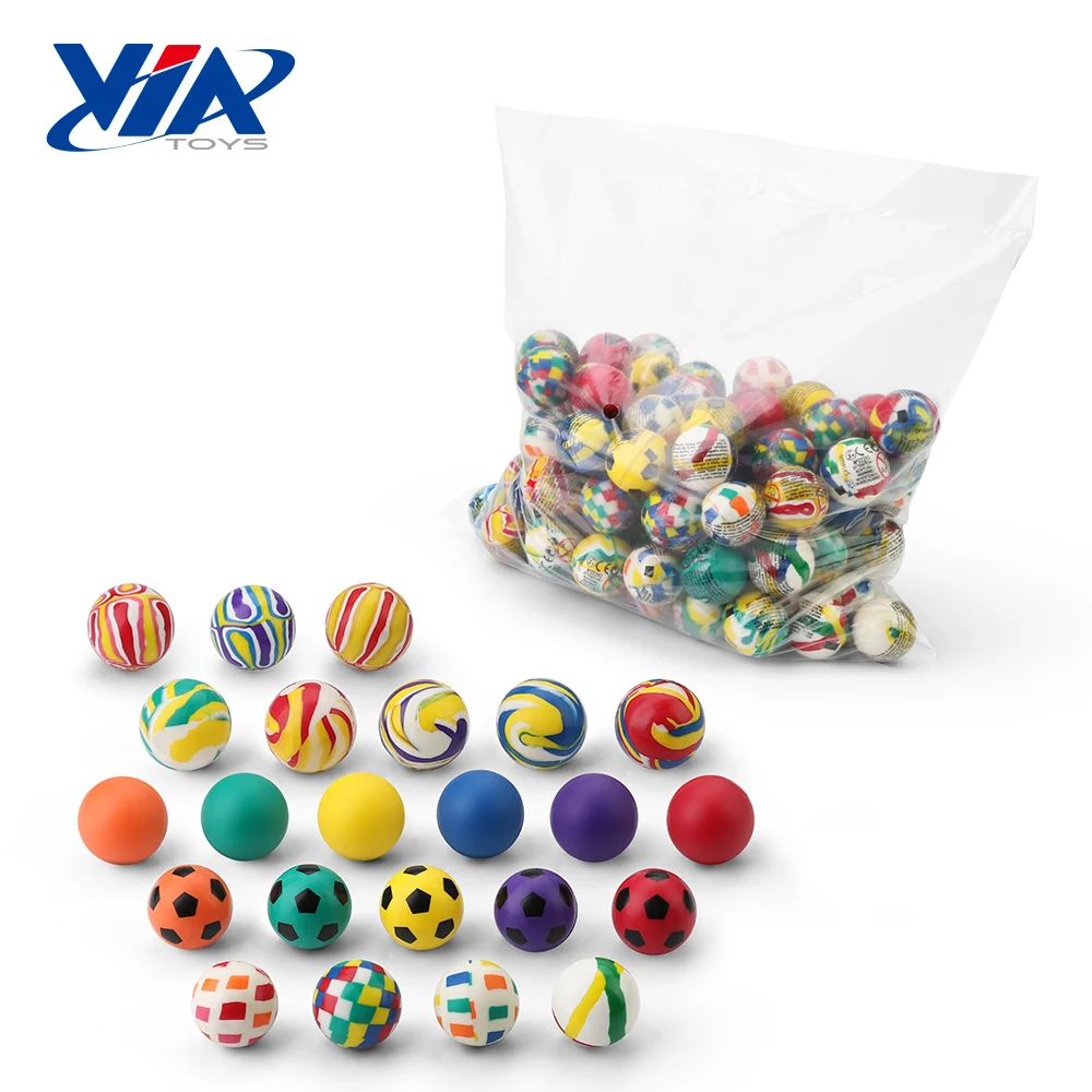 
Wholesale various design 27mm 32mm 45mm 49mm small toy rubber bouncy balls 