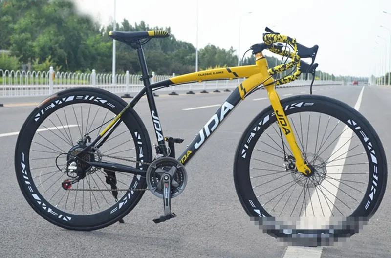 21speed Road Bike 26 Inch Double Disc Road Bike High Carbon Steel Road