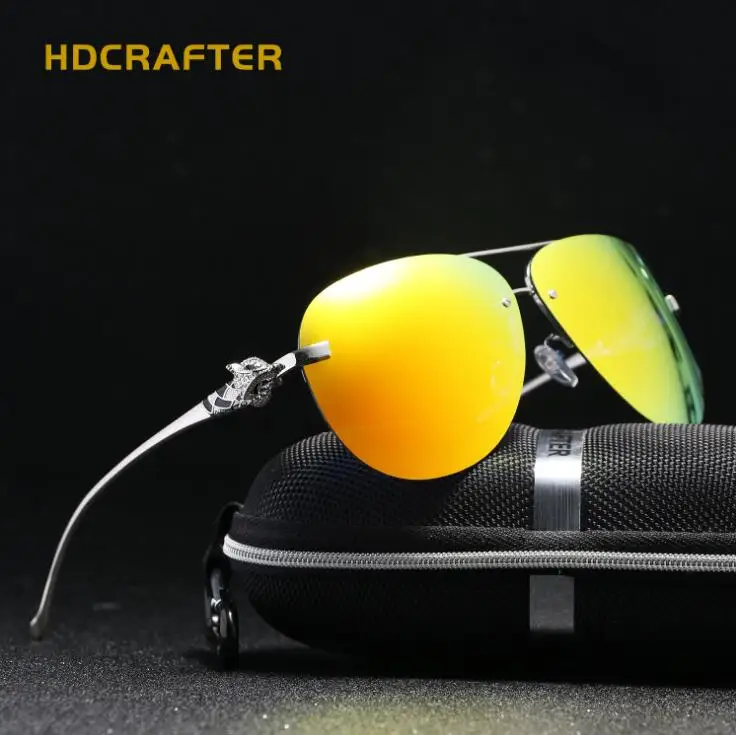 

HDCRAFTER 2021 New Men and Women Polarized Sunglasses Color Film Series Fox Head Frog Mirror Classic Glasses Fashion Sunglasses