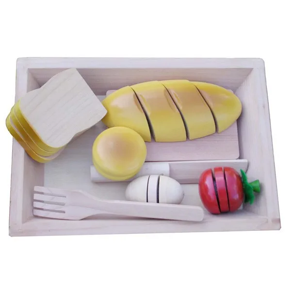 Kinderen fantasiespel keuken klittenband houten snijden van ...