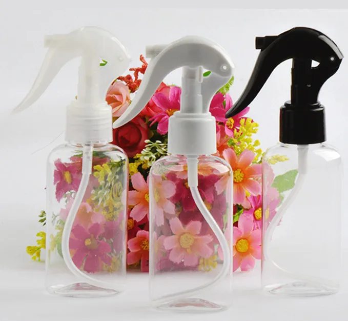 

100ml PET Material Transparent Plastic Mist Spray Trigger Empty Flat Bottle