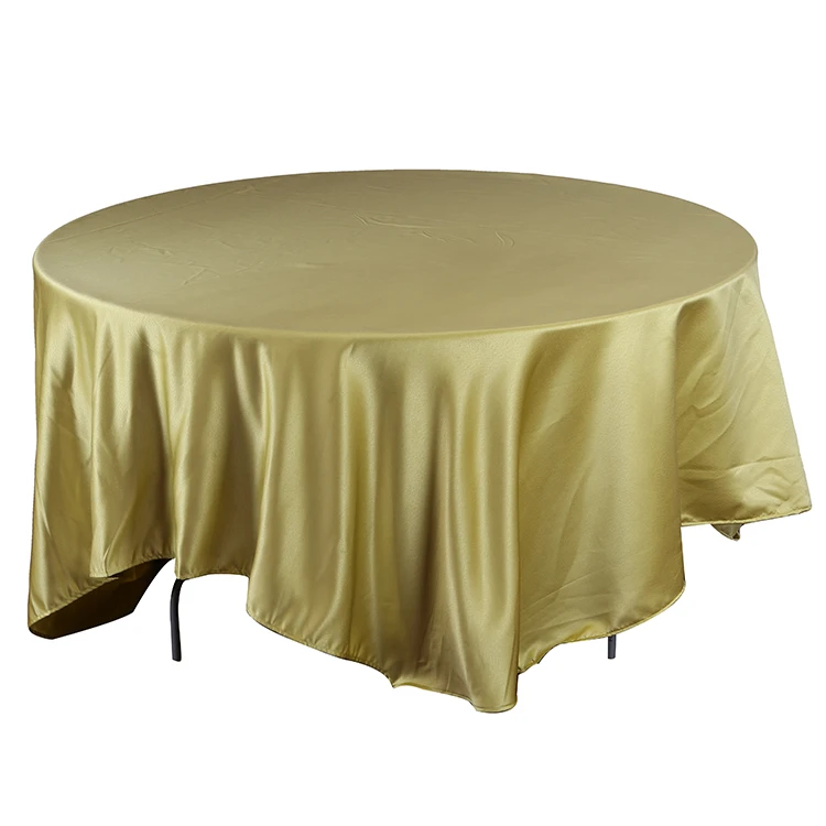 Wholesale Custom Solid Color Church Used 132 Round Spandex Table Cloth