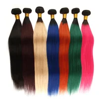

LSY New color ombre human hair extension,two tone brazilian vrigin human ombre hair weaves, sew in human hair weave ombre hair