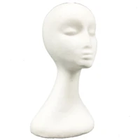 

Wig Head Display 370mm Eco-Friendly EPS Foam Styrofoam Head Long Neck Female Model Polystyrene Mannequin Display For Hat